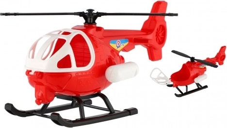 Plastist helikopter – punane