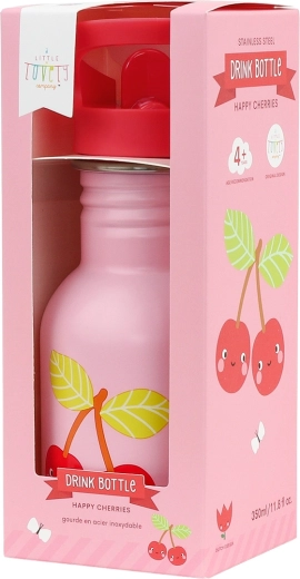 A Little Lovely Company roostevabast terasest joogipudel 350 ml – rõõmsad kirsid
