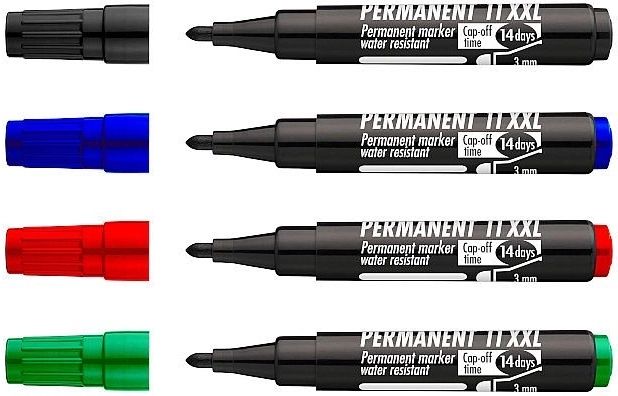 Permanent Markers CONCORDE 11 XXL – set of 4 pcs