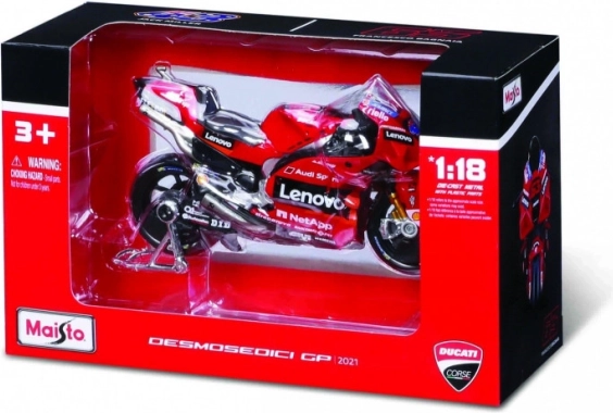 DUCATI Lenovo GP Racing mootorratta mudel 1:18