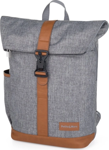 Petite&Mars changing backpack for stroller Jackob Ultimate Grey