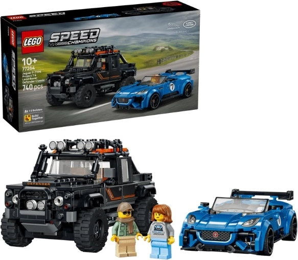 LEGO Speed Champions Jaguar Project 7 and Land Rover Defender