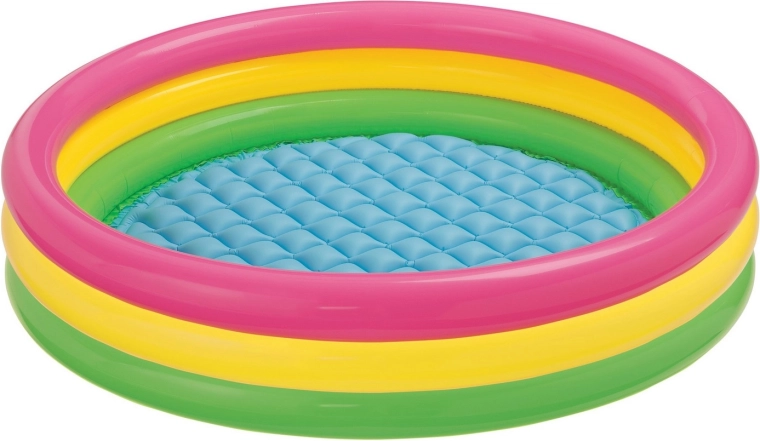 Täispuhutav laste bassein vikerkaarevärvides 147 × 33 cm Intex
