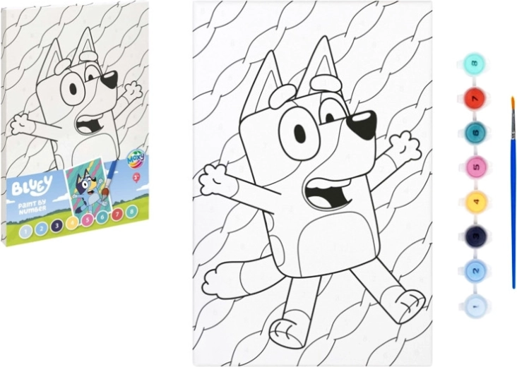 Värvimine numbrite järgi lõuendil Bluey 29,7 × 19,5 cm