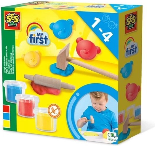 SES My First modeling clay – 3 colors (3×90 g) + tools