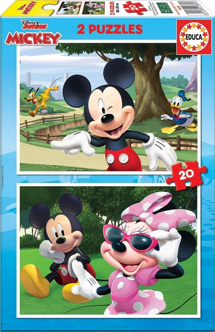 Educa pusle Mickey ja sõbrad 2x20 tükki