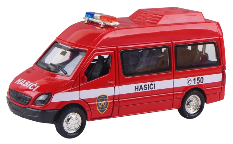 Tuletõrjeauto tagasitõmbemehhanismiga 1:36