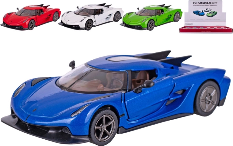 Kinsmart Koenigsegg Jesko Absolut metallist pull-back jõuga automudel