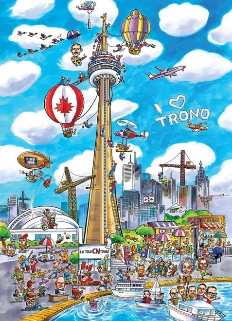 Puzzle DoodleTown: Toronto 1000 tükki