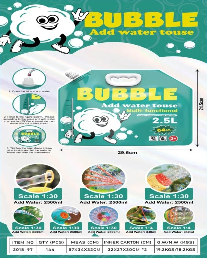 Bubble Concentrate 2.5 l (from 84 ml) - 1 piece