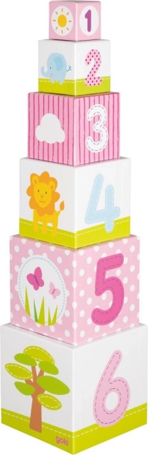 GOKI Aafrika virnastatav kuubikutorn