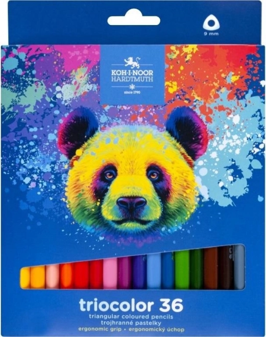 Kolmnurksed värvipliiatsid Triocolor 36 tk KARU KOH‑I‑NOOR