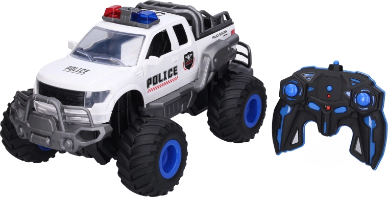 RC maastikupolitseiauto valgus- ja suitsuefektidega 41,5 cm – 1 tk