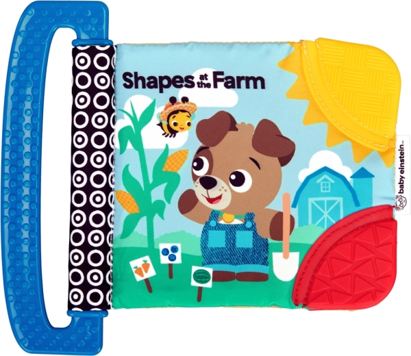 Baby Einstein pehme närimisnurkade ja tekstuuridega raamat Shapes at the Farm alates sünnist