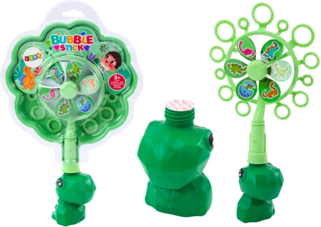 Mullipulk tuuleveskiga dinosaurus ja rohelise kausiga