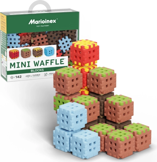 Ehitusklotsid Mini Waffle Blocks 142 detaili MARIOINEX