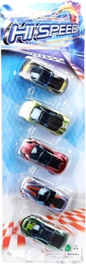 Set of 5 Sports Cars in Blister Pack