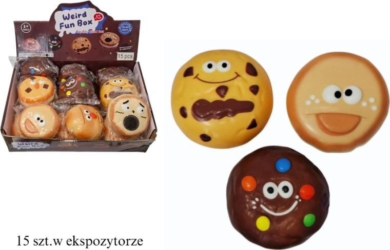 Squeezable Donut with a Face