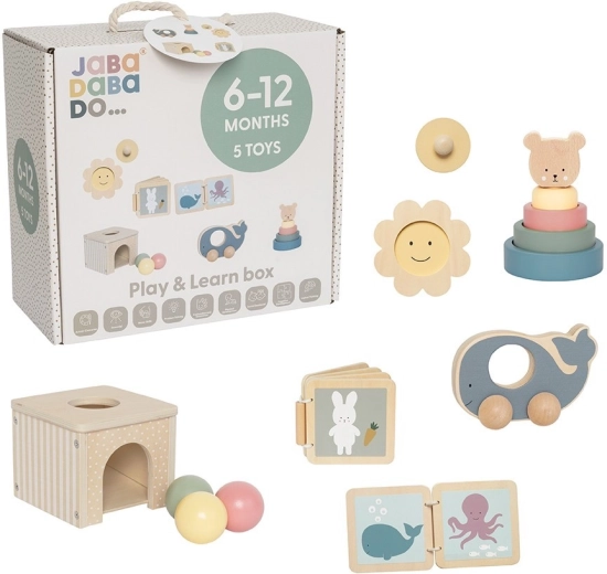 JaBaDaBaDo educational box for play and learning 6–12 m