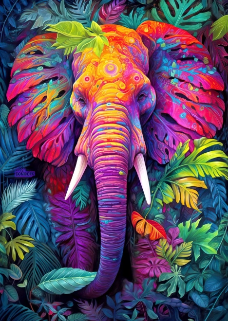 ENJOY Puzzle Maskeeritud elevant 1000 tükki