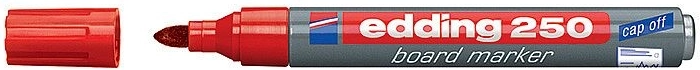 Valgetahvli marker edding 250, punane