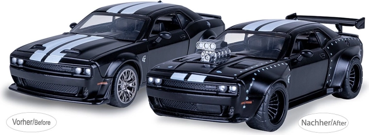 Jamara Dodge Challenger SRT Jailbreak metallmudel 1:36 must