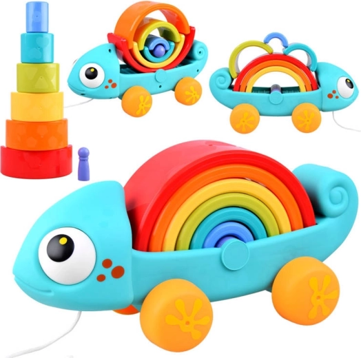 Vikerkaare kameeleon Montessori pusle alates 18 kuust
