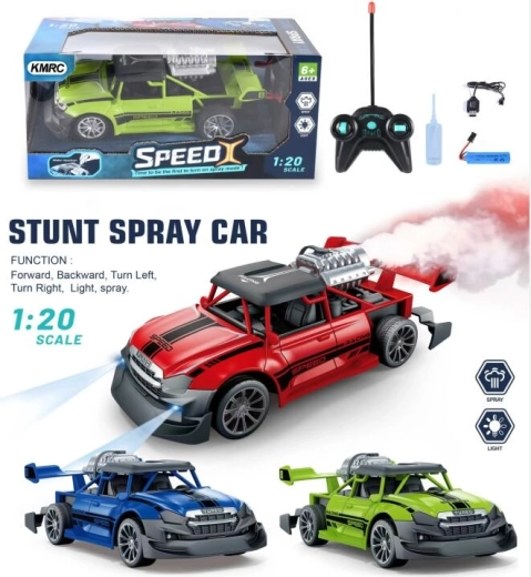 Kaugjuhtimisega auto suitsuefekti ja valgusega