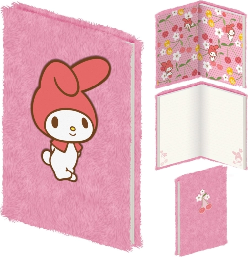 Sanrio My Melody plush notebook A5
