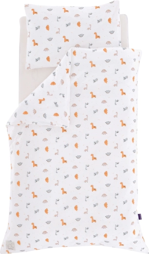 Träumeland jersey voodipesukomplekt dinolino allover 100 × 135 cm + 40 × 60 cm