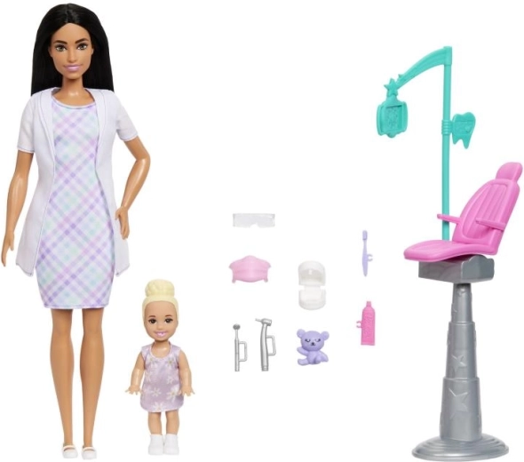 Barbie Dentist Playset – Brunette Doll
