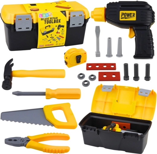 Laste tööriistakomplekt kapis akudrelliga, 23 osa