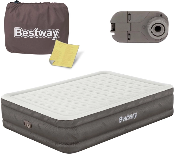 Täispuhutav madrats sisseehitatud elektripumbaga 203 × 152 × 46 cm BESTWAY