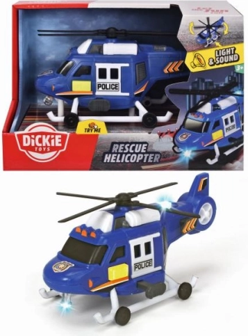 Politseihelikopter tulede ja helidega, 18 cm