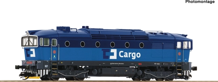 Roco diesel locomotive ČD Cargo class 750 330-3 TT digital with sound