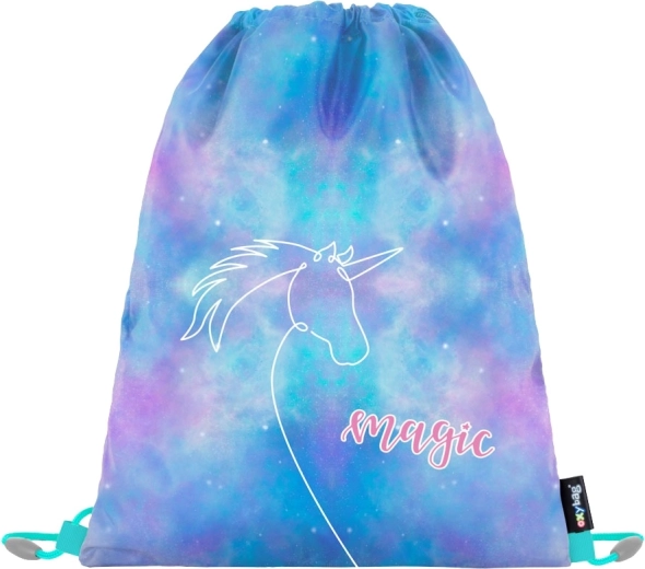 Unicorn Gym Bag – lightweight school drawstring bag for indoor shoes