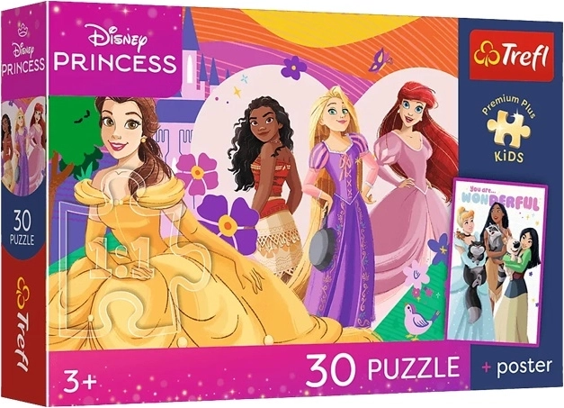 Puzzle Premium Plus Kids Disney printsessid ja sõprus 30 tükki