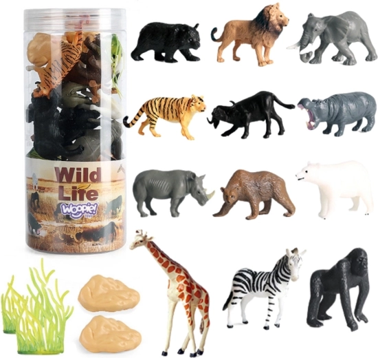 Woopie metsloomade figuuride komplekt – 16 osa