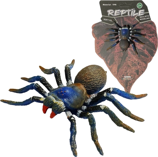 Living Nature Blue Tarantula – realistic spider model 8 cm