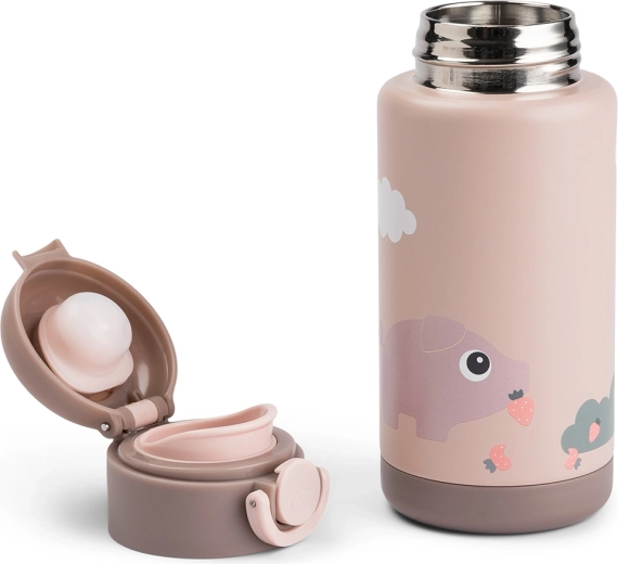 Done by Deer insulated bottle Tiny farm pink 340 ml