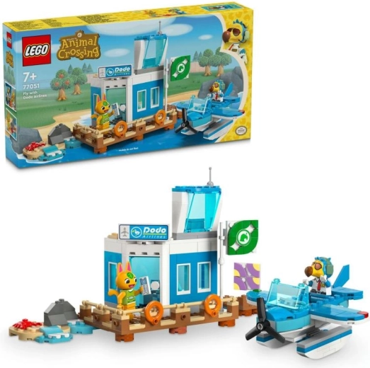 LEGO Animal Crossing Dodo Airlinesi lennujaam vesilennukiga