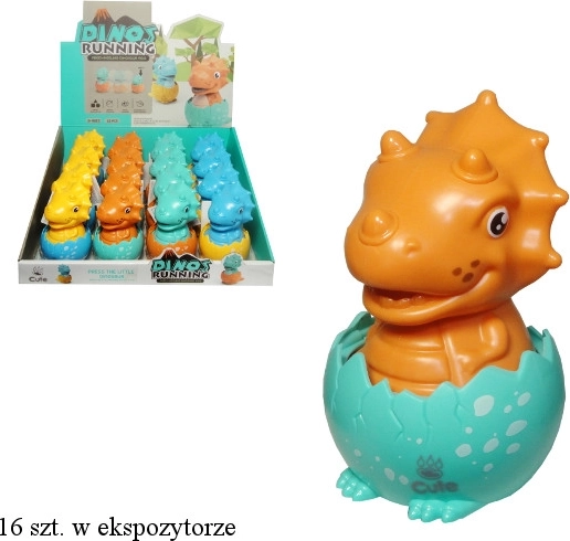 Dinosaur in an Egg for Young Children with Push-and-Go Drive