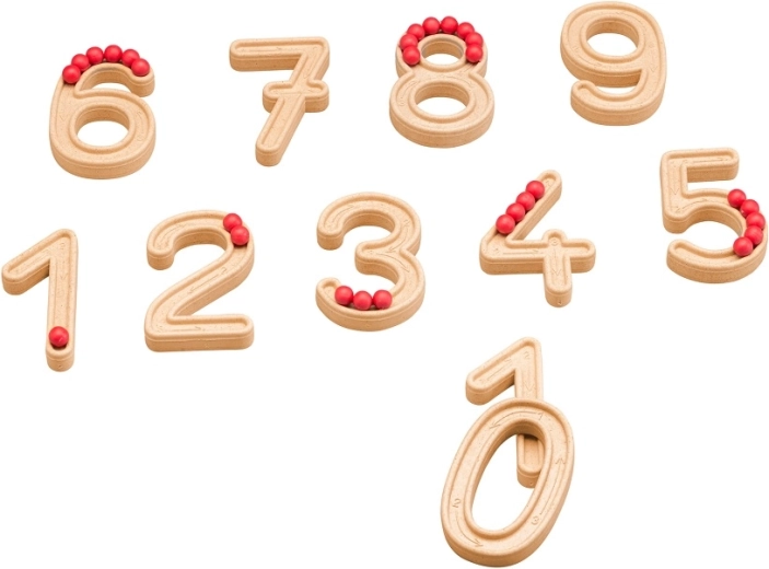 Wissner learning set of number tiles with beads