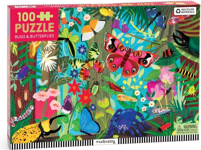 Mudpuppy Puzzle Butterflies and Insects, 100 Pieces