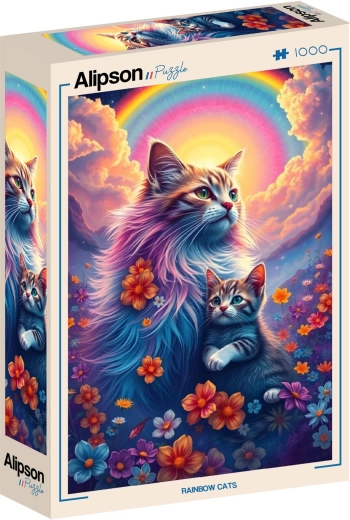 Alipson Rainbow Cats puzzle 1000 pieces