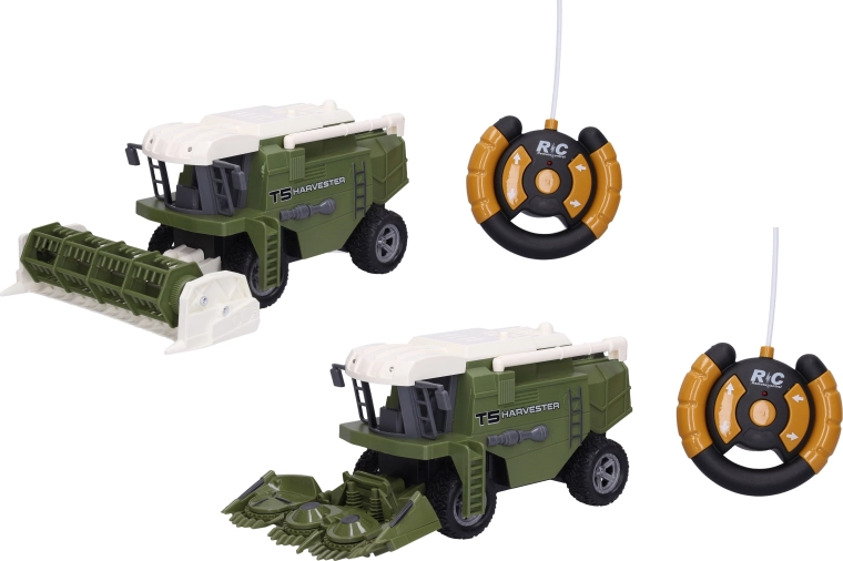 RC combine harvester with remote control 24 cm