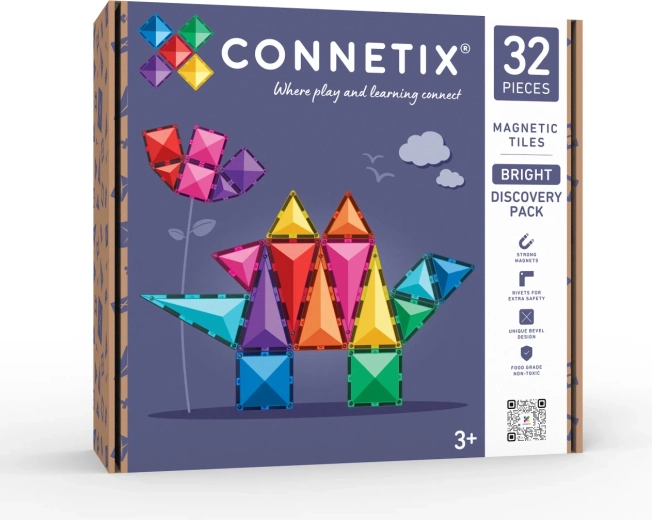 Bright Discovery Pack Magnetic Building Set, 32 Pieces