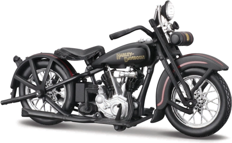 Maisto Harley-Davidson 1928 JDH Twin Cam Motorcycle, Matte Black, 1:18