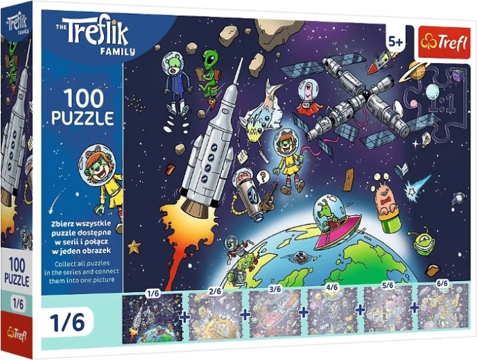 Trefl pusle 100 tükki Treflinka kosmoses