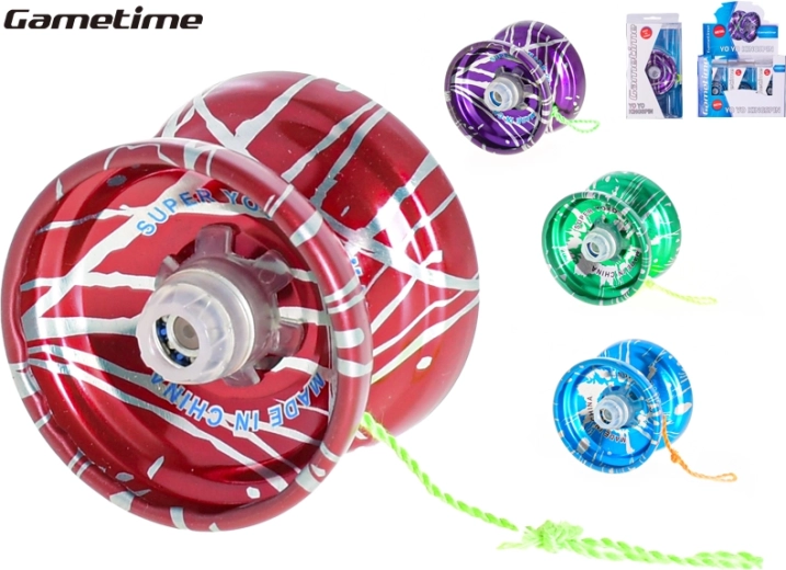 Gametime metalljojo 5,5 cm, 4 värvi segu, 12 tk karbis